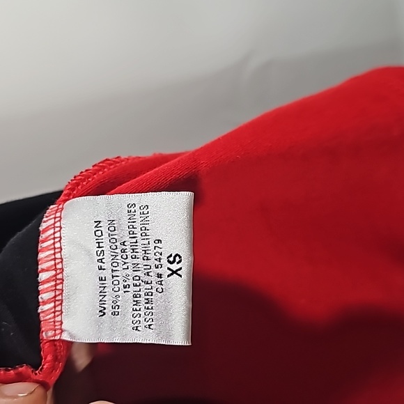 Red & Black Contrast Curve Mod Mini-dress | Sz XS | NWOT - Picture 4 of 7